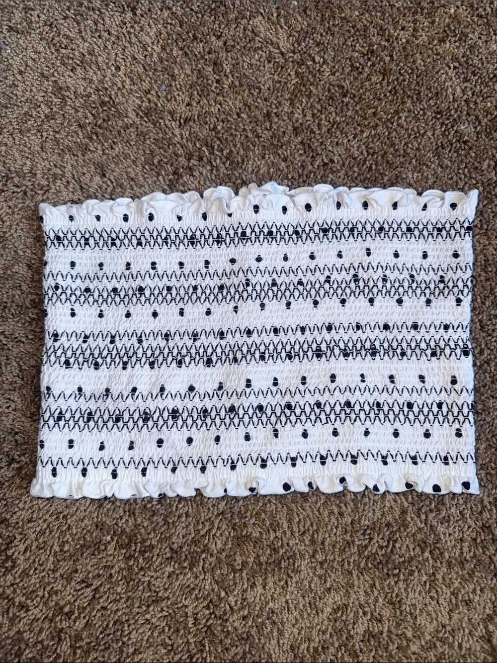 Hollister Black and white tube top